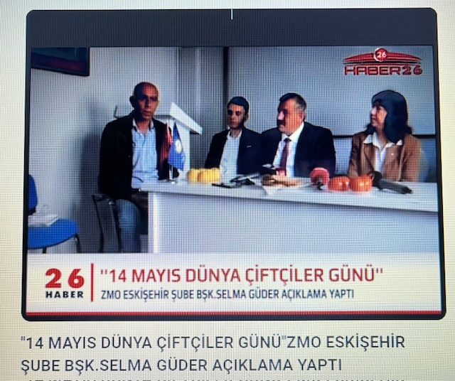 14 MAYIS DÜNYA ÇİFTÇİLER GÜNÜ- TARIM PLATFORMU OLARAK ÇİFTÇİLERİMİZ 