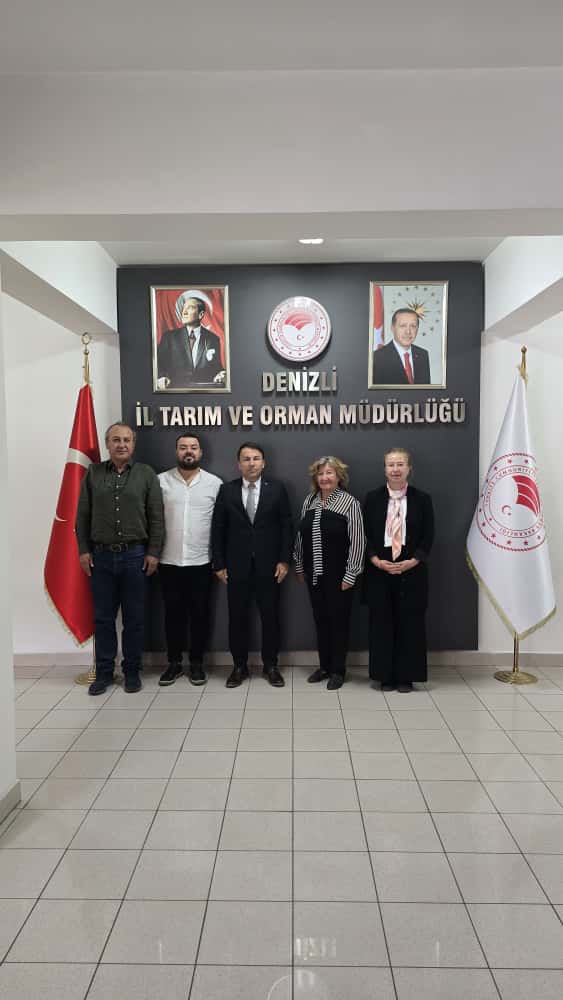 DENİZLİ İL TARIM VE ORMAN MÜDÜRÜ MUSTAFA NEVZAT ZAYİM'İ ZİYARET ETTİK.