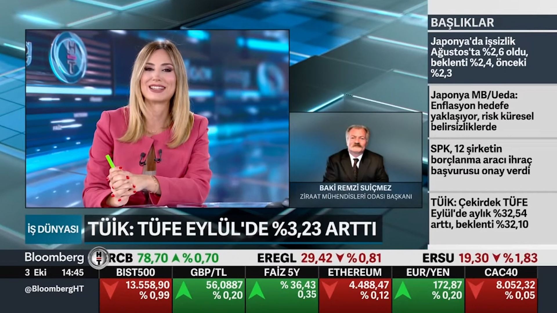 BLOOMBERG HT TV – ECE MAĞAT İLE “İŞ DÜNYASI” PROGRAMI