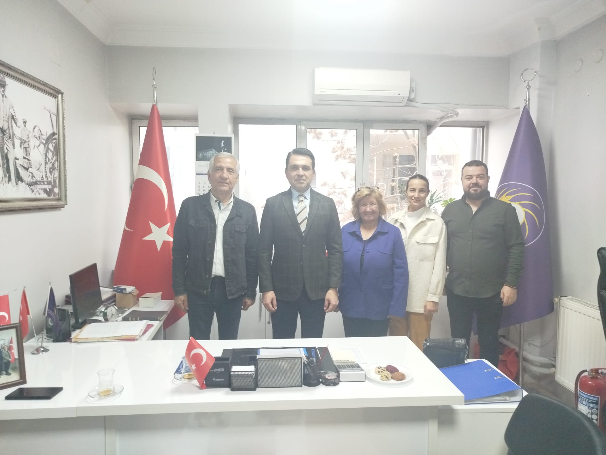 DENİZLİ BÜYÜKŞEHİR BELEDİYESİ KIRSAL KALKINMA DAİRE BAŞKANI'NIN ODAMIZA ZİYARETİ
