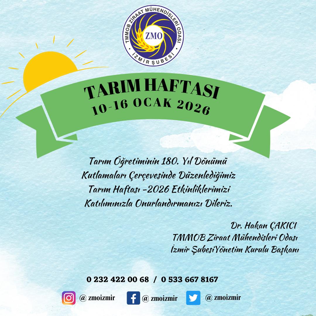 TARIM HAFTASI ETKİNLİKLERİ 6-10 OCAK 2025