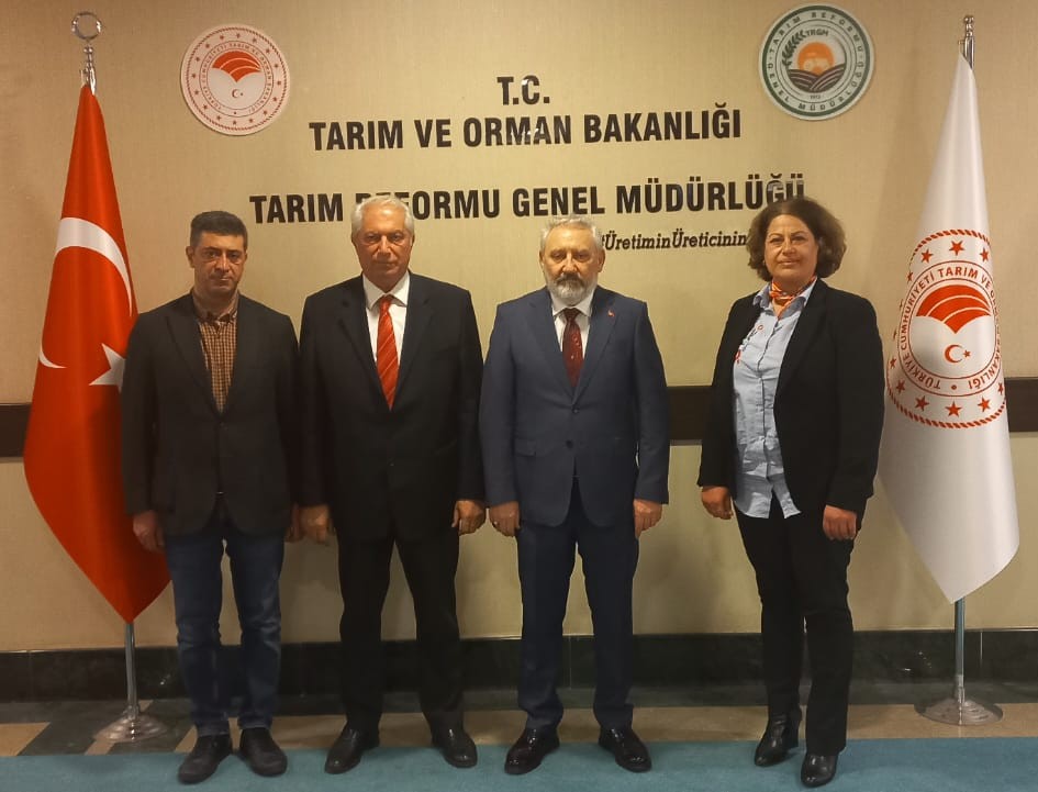 TARIM VE ORMAN BAKANLIĞI TARIM REFORMU GENEL MÜDÜRÜ, ZİRAAT MÜHENDİSİ SAYIN DR. OSMAN YILDIZ’I ZİYARET ETTİK