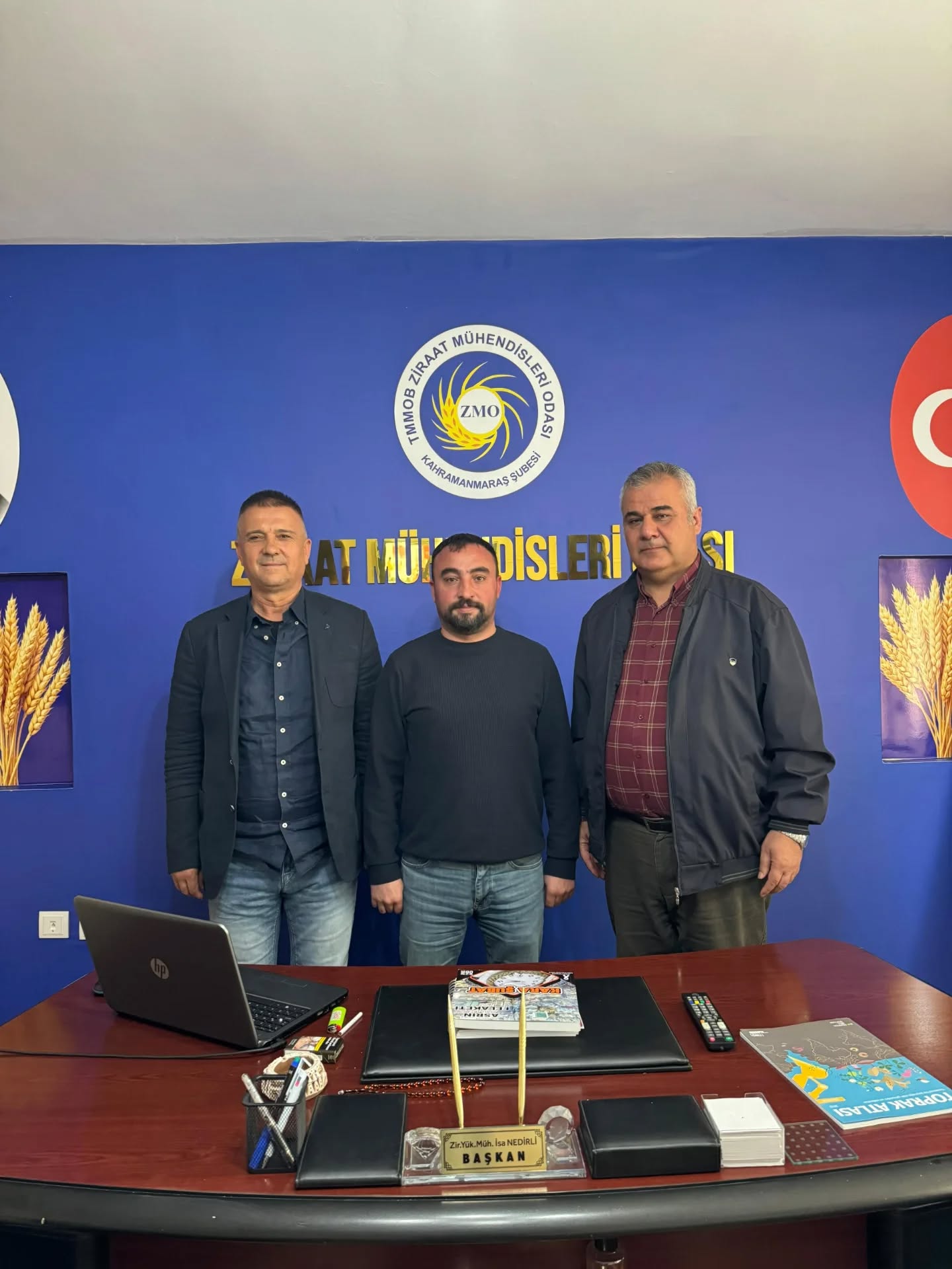 ÖNCEKİ DÖNEM ŞUBE BAŞKANIMIZ MEHMET ELBİSTAN VE GAZETECİ ABDURREZZAK AKBABA’NIN ZİYARETİ