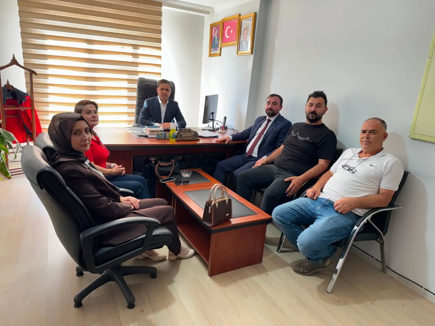 TÜRKOĞLU İLÇE TARIM MÜDÜRÜMÜZÜ VE MESLEKTAŞLARIMIZI ZİYARET ETTİK.