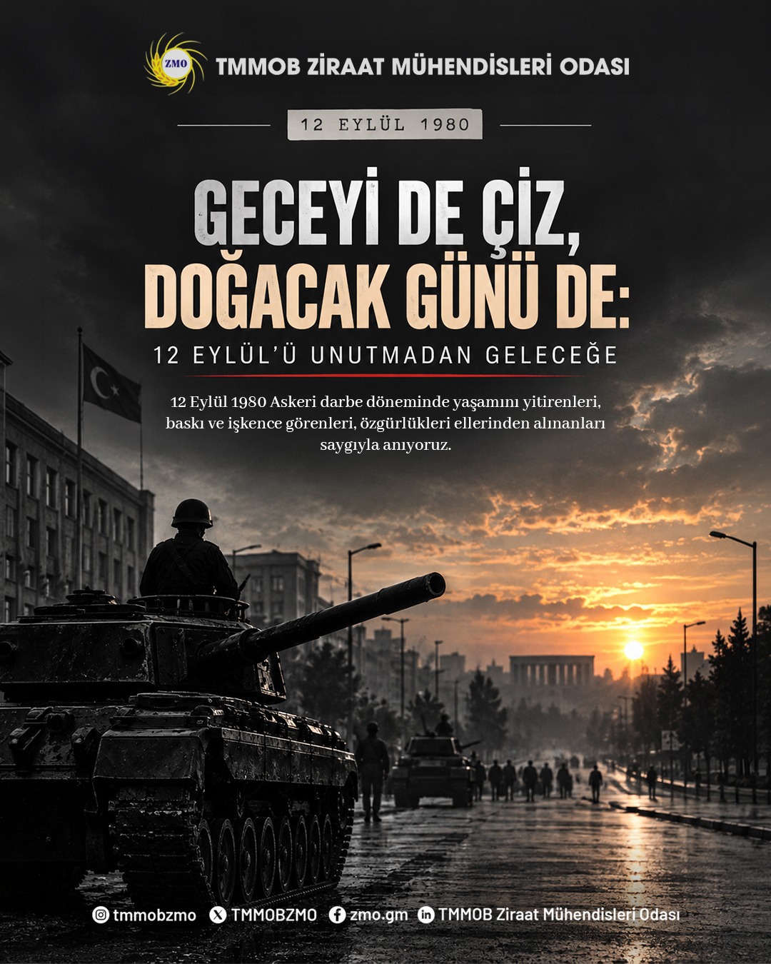 GECEYİ DE ÇİZ, DOĞACAK GÜNÜ DE: 12 EYLÜL’Ü UNUTMADAN GELECEĞE