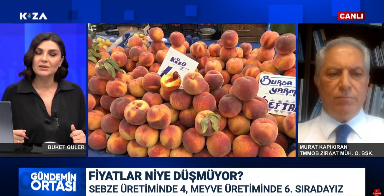KOZA TV – “GÜNDEMİN ORTASI” PROGRAMI