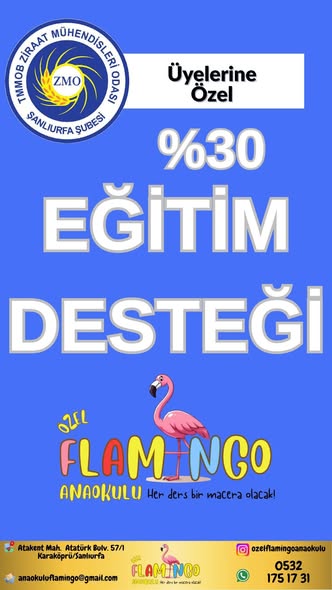 ÖZEL FLAMİNGO ANAOKULU İLE İNDİRİM ANLAŞMASI