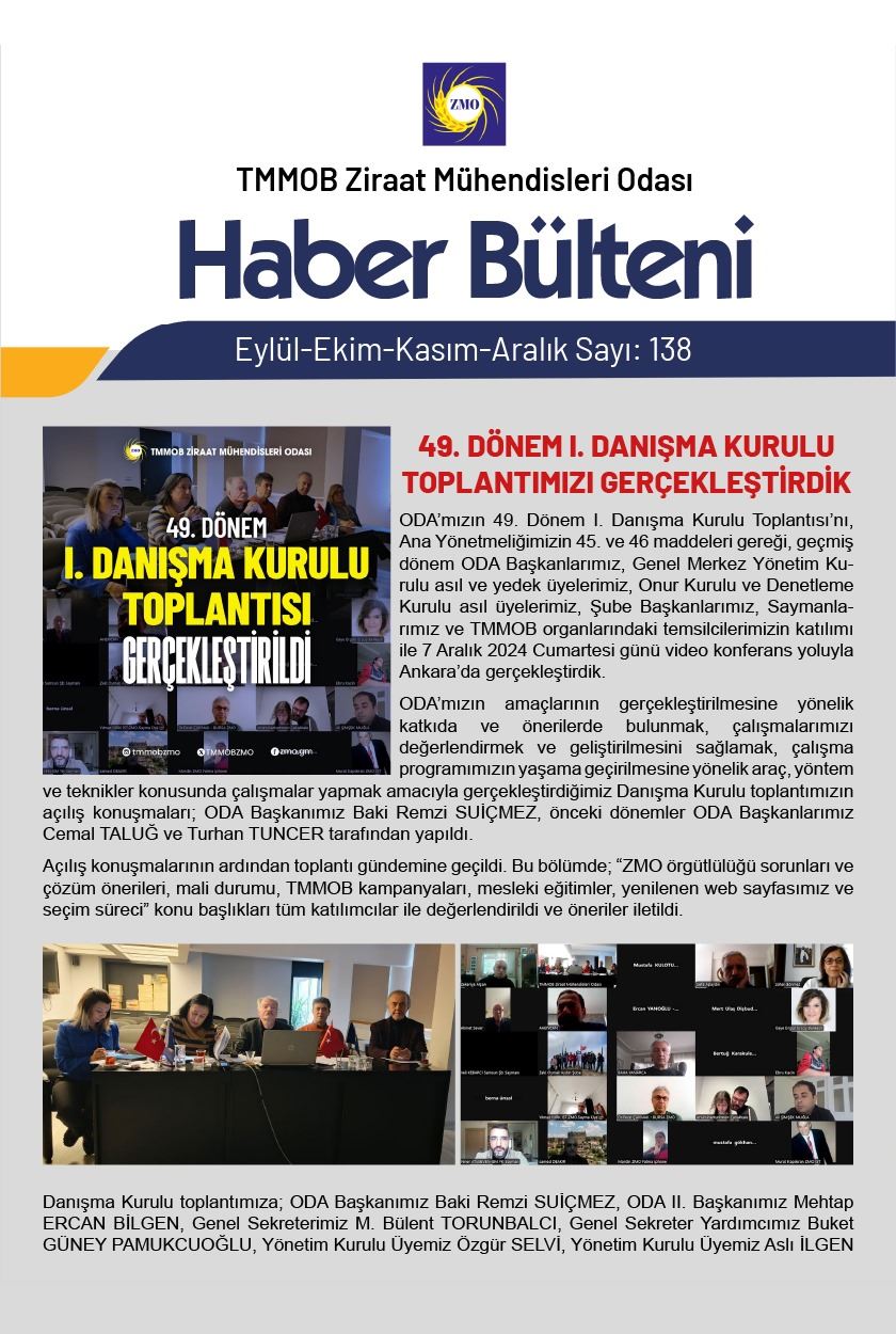 3396 HABER BÜLTENİ 138. SAYI