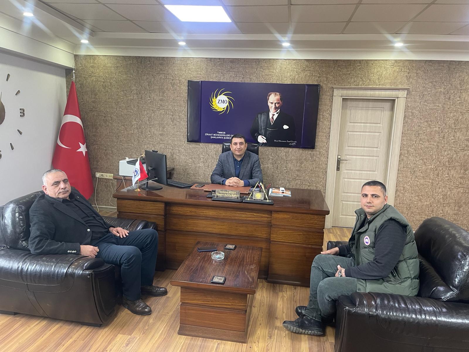 TÜRKİYE ZİRAATÇİLER DERNEĞİ'NİN ŞUBEMİZE ZİYARETİ 