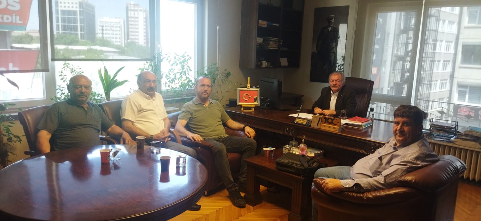 URUŞ’TA AÇILMAK İSTENEN MADEN SAHASINA TEPKİ GÖSTEREN MUHTAR VE DERNEK TEMSİLCİLERİNİN ZİYARETİ 