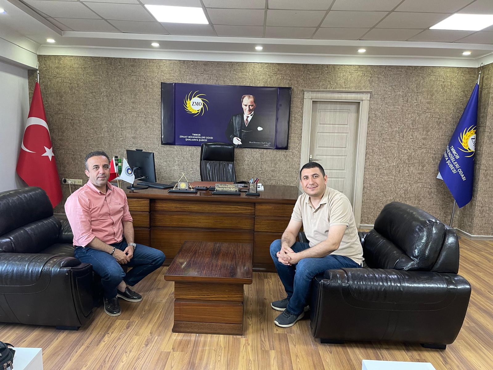 ŞANLIURFA KENT KONSEYİ BAŞKANI SÜLEYMAN HARTAVİOĞLU ŞUBEMİZE ZİYARETİ