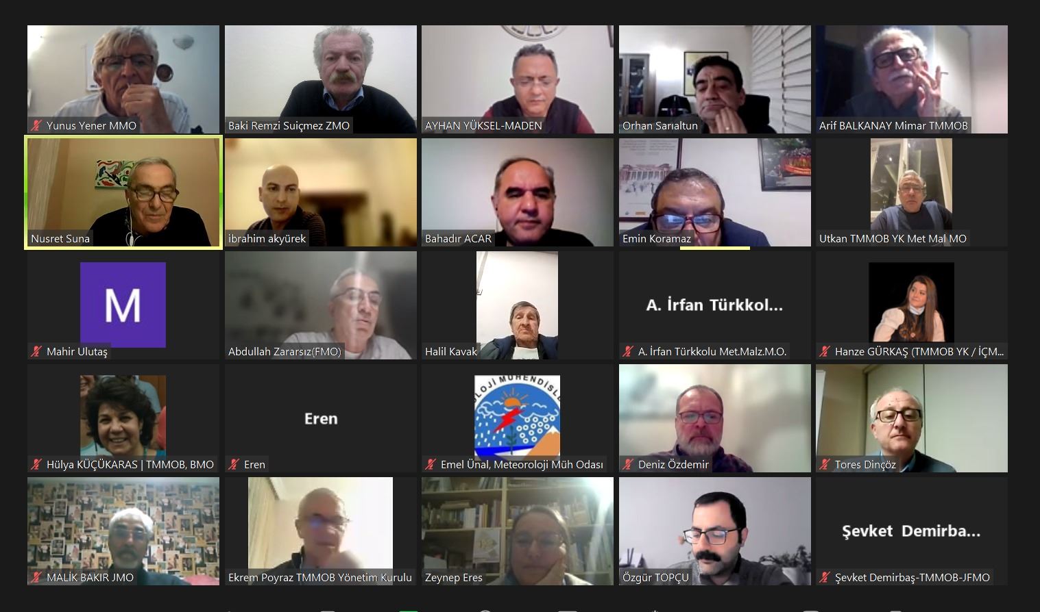 TMMOB YÖNETİM KURULU VE ODA BAŞKANLARI ORTAK TOPLANTISI GERÇEKLEŞTİRİLDİ