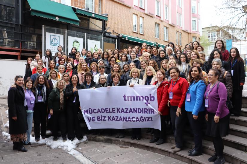 TMMOB 6. KADIN SEMPOZYUMU "ÖRGÜTLEN, DİREN, DEĞİŞTİR" TEMASIYLA GERÇEKLEŞTİRİLDİ