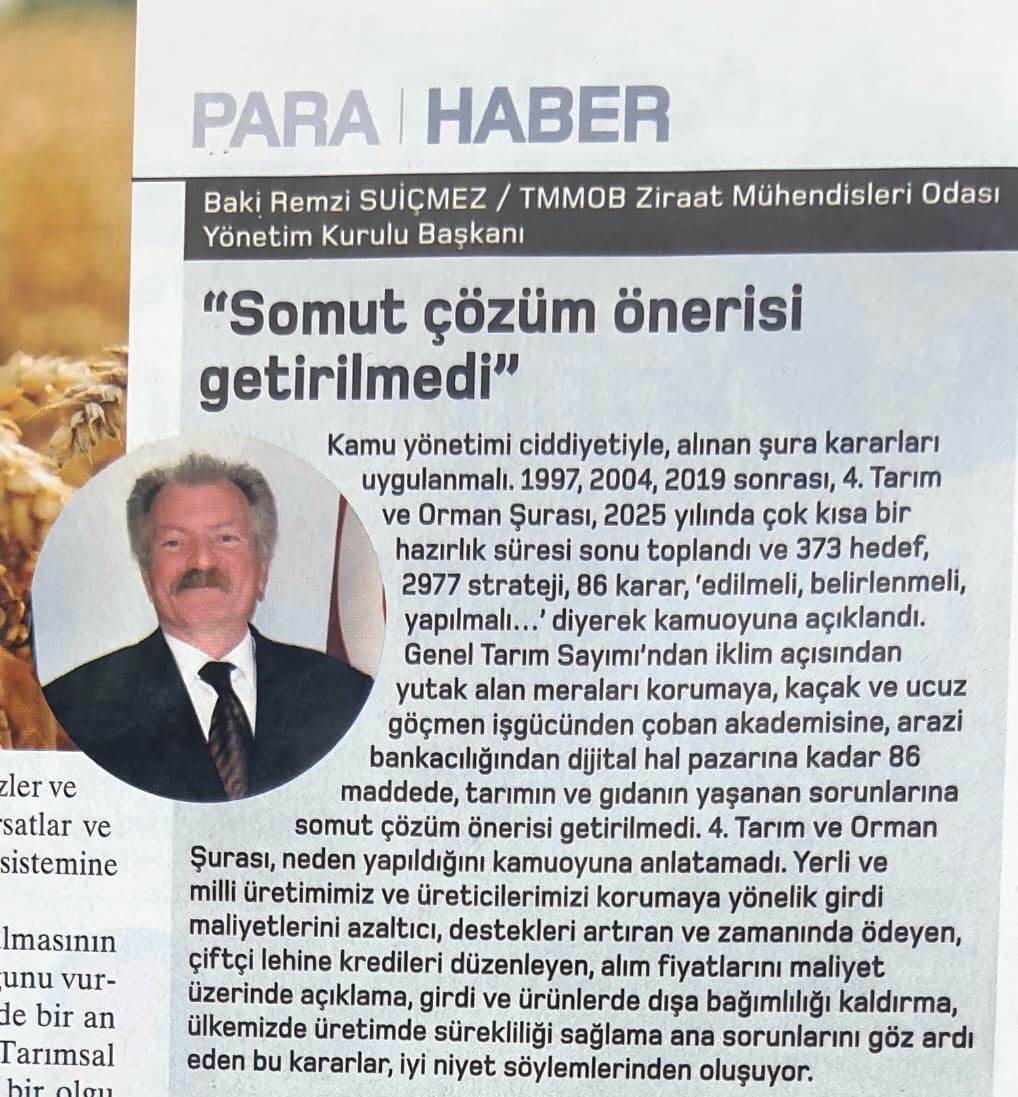 PARA DERGİSİ: SOMUT ÇÖZÜM ÖNERİSİ GETİRİLMEDİ- 25-31 MAYIS 2025