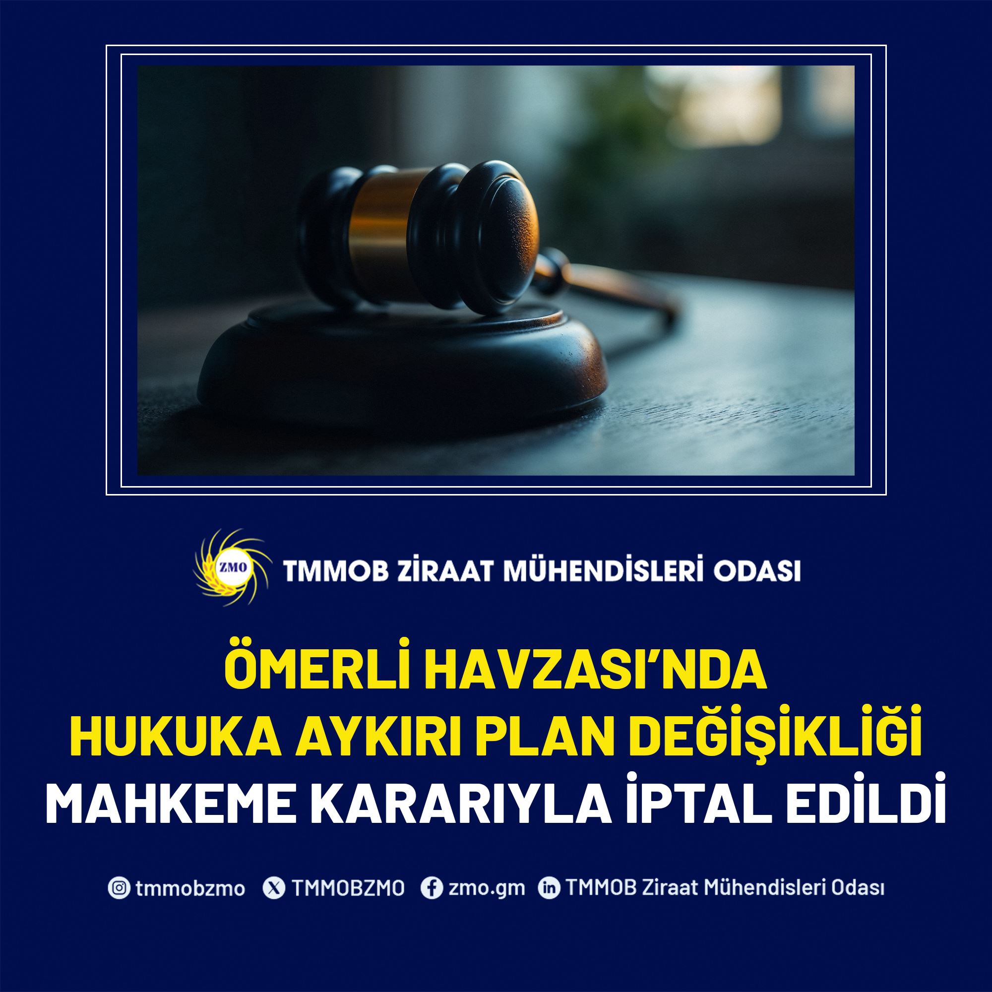 ÖMERLİ HAVZASI’NDA HUKUKA AYKIRI PLAN DEĞİŞİKLİĞİ MAHKEME KARARIYLA İPTAL EDİLDİ