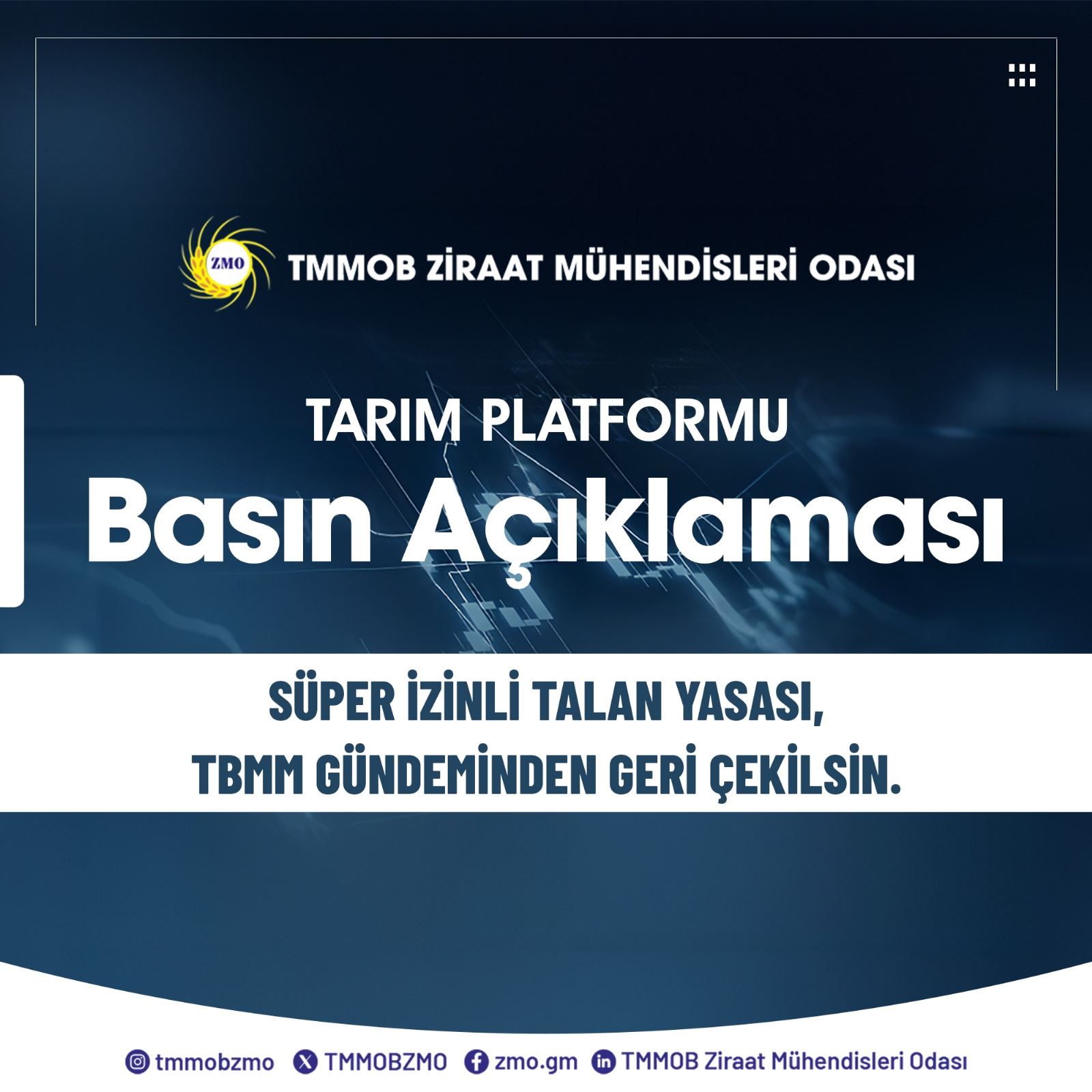 SÜPER İZİNLİ TALAN YASASI, TBMM GÜNDEMİNDEN GERİ ÇEKİLSİN.