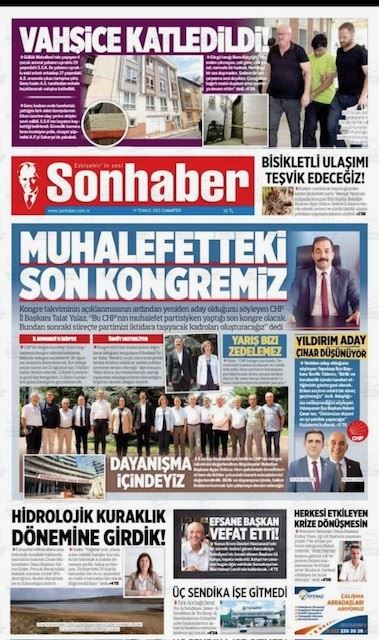 SON HABER GAZETESİ: HİDROLOJİK KURAKLIK DÖNEMİNE GİRDİK-19 TEMMUZ 2025 