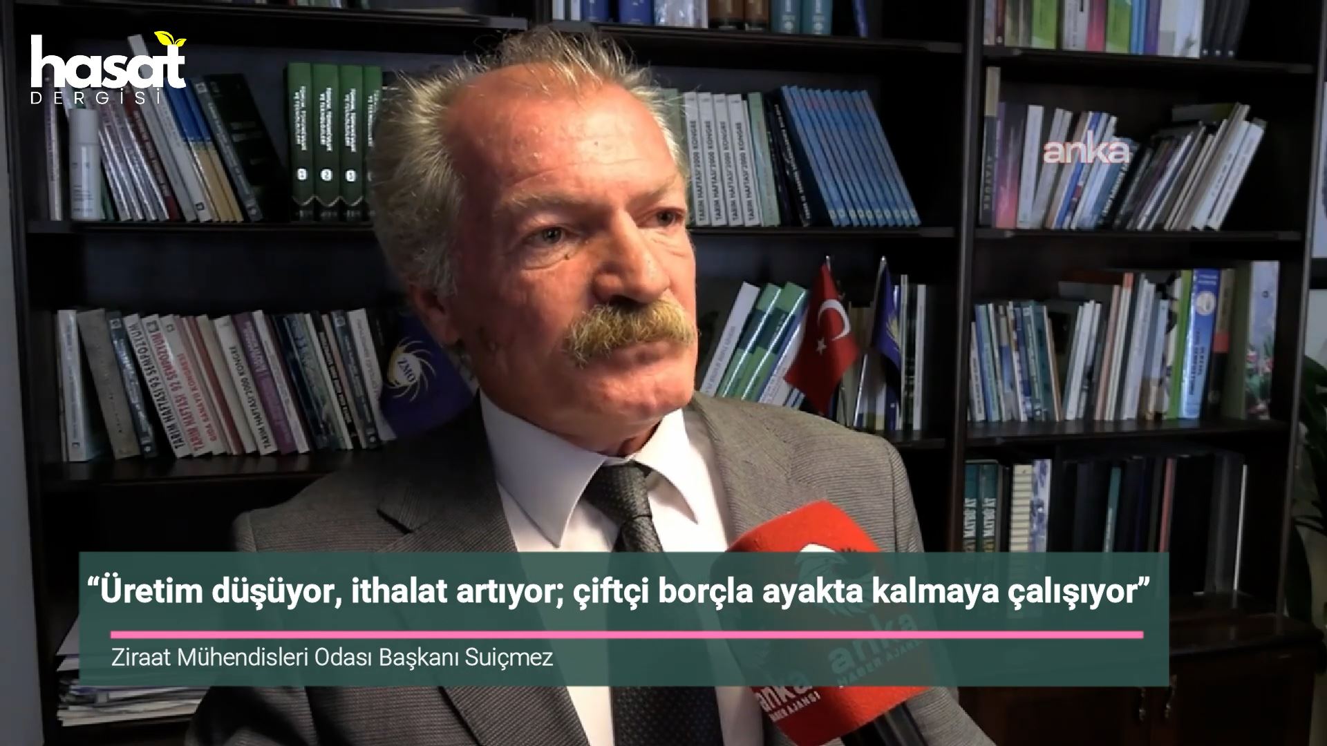 HASAT DERGİSİ - YOUTUBE KANALI “ÜRETİM DÜŞÜYOR, İTHALAT ARTIYOR; ÇİFTÇİ BORÇLA AYAKTA KALMAYA ÇALIŞIYOR”
