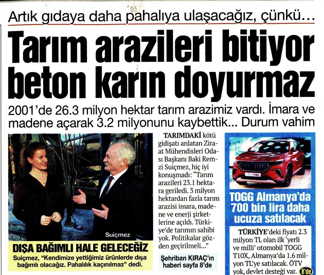 NEFES GAZETESİ: BETON KARIN DOYURMAYACAK - 4 AĞUSTOS 2025