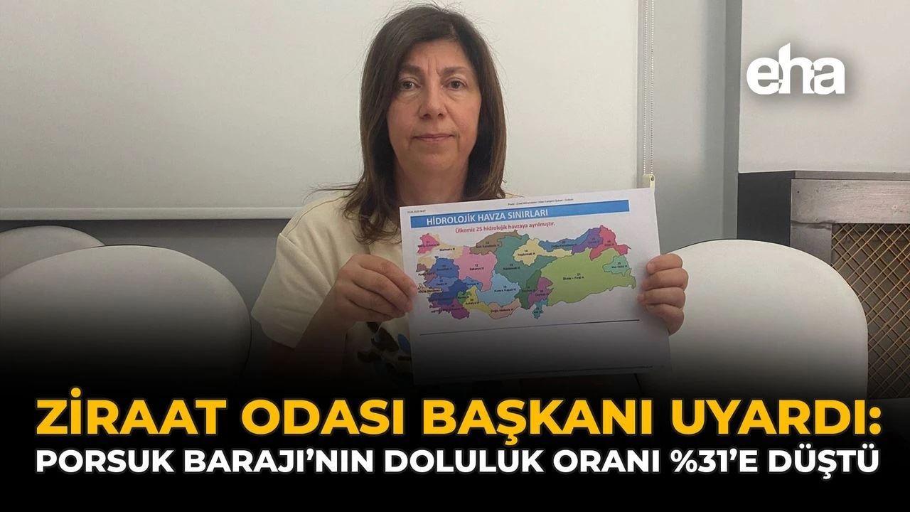 EHA-ZİRAAT ODASI BAŞKANI UYARDI: PORSUK BARAJ’I DOLULUK ORANI %31’E DÜŞTÜ-15 AĞUSTOS 2025