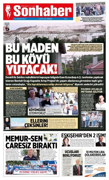SON HABER: ESKİŞEHİR'DE BU MADEN BU KÖYÜ YUTACAK!-21 AĞUSTOS 2025