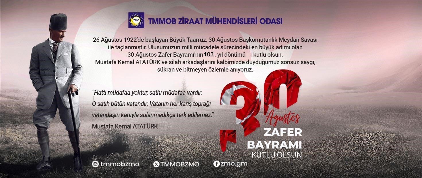 30 AĞUSTOS ZAFER BAYRAMI KUTLU OLSUN!