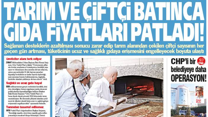 YENİÇAĞ GAZETESİ: TARIM VE ÇİFTÇİ BATINCA GIDA FİYATLARI PATLADI! - 14 EYLÜL 2025