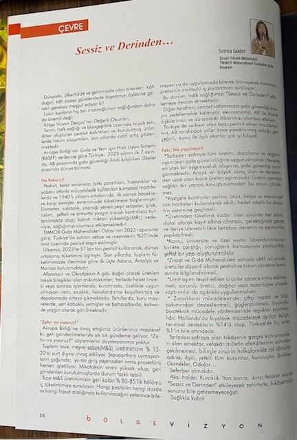 BÖLGE VİZYON DERGİSİ AĞUSTOS SAYISI