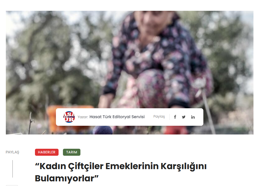 HASATTÜRK: “KADIN ÇİFTÇİLER EMEKLERİNİN KARŞILIĞINI BULAMIYORLAR” - 14 EKİM 2025