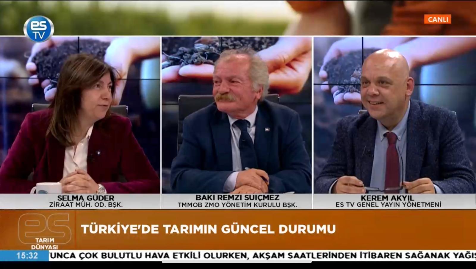 ES TV- “ZİRAAT MÜHENDİSLERİYLE TARIM DÜNYASI” PROGRAMI