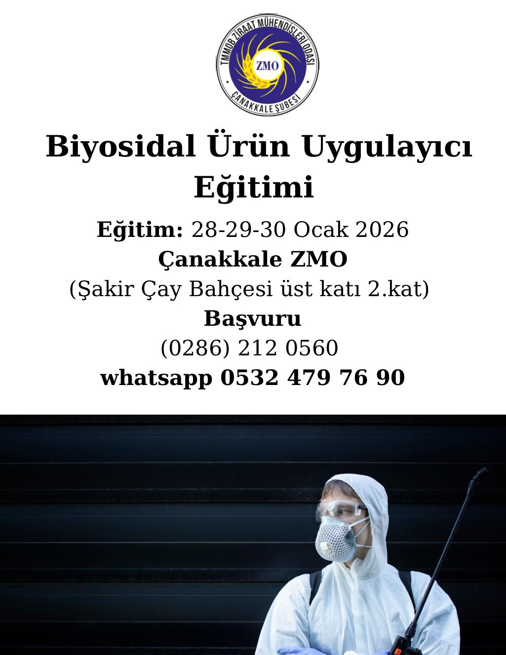 BİYOSİDAL ÜRÜN UYGULAYICI PERSONEL EĞİTİMİ