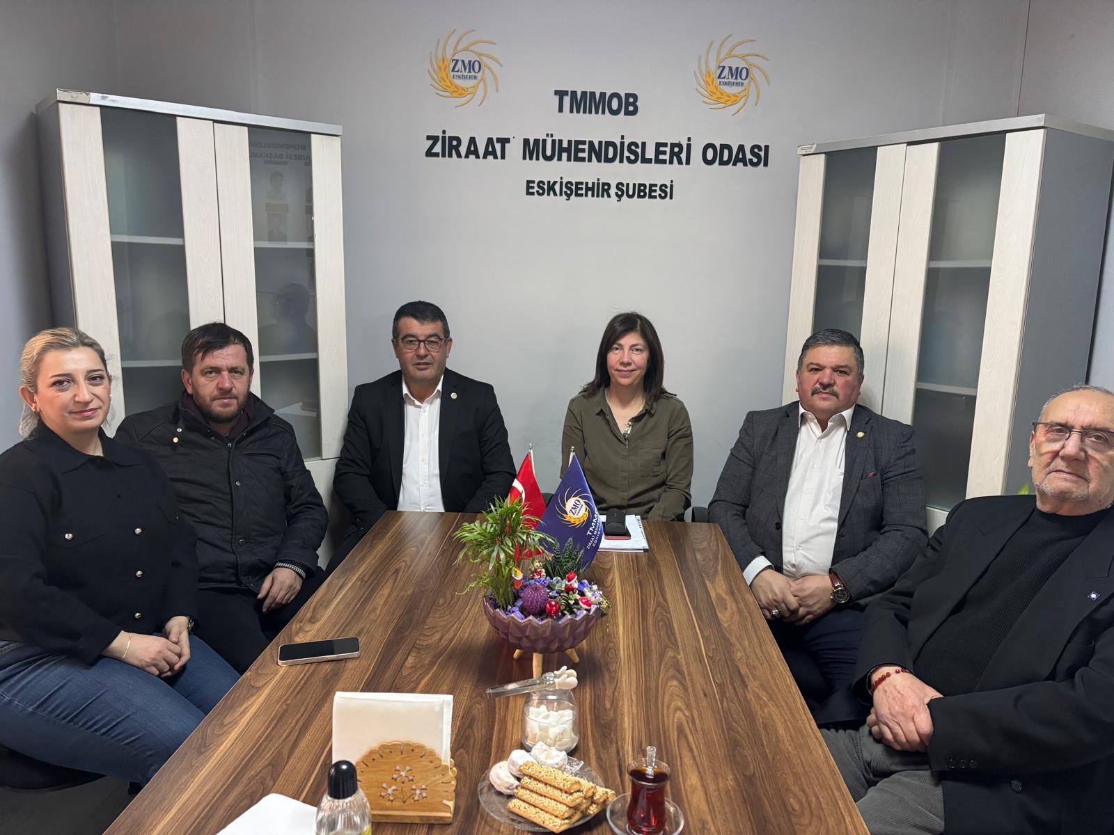 TEPEBAŞI ZİRAAT ODASI’NDAN ŞUBEMİZE TEBRİK ZİYARETİ VE TARIM TOPLANTISI YAPILDI