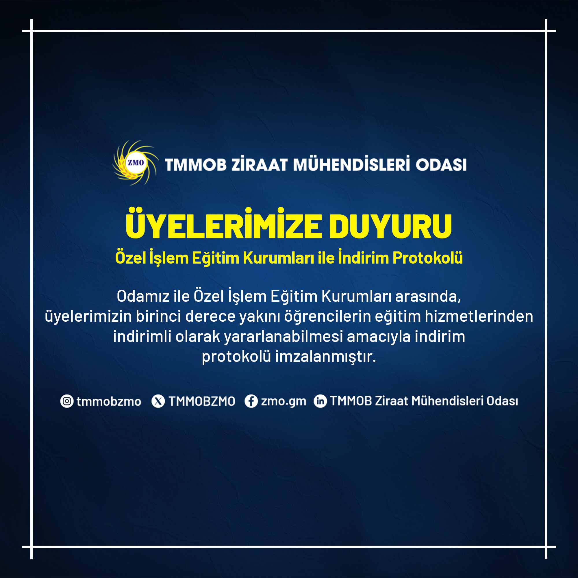 ODA'MIZ İLE ÖZEL İŞLEM EĞİTİM KURUMLARI İNDİRİM PROTOKOLÜ İMZALADI