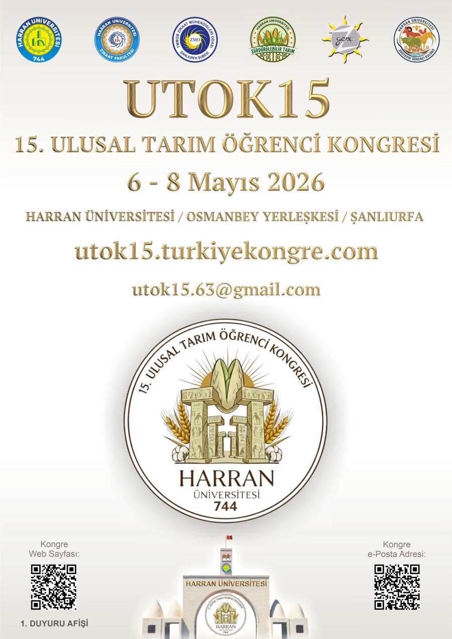 UTOK 15 15. ULUSAL TARIM ÖĞRENCİ KONGRESİ