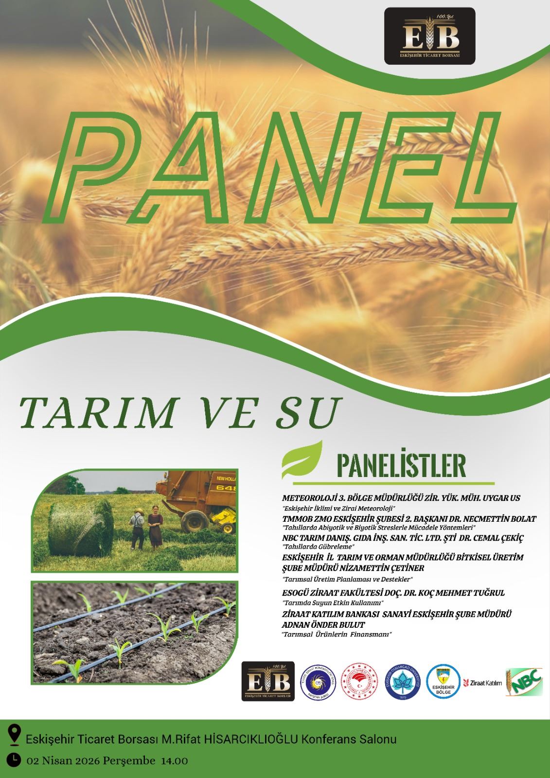 TARIM VE SU PANELİ- 2 NİSAN 2026