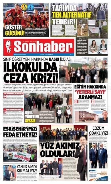 SON HABER GAZETESİ: TARIMDA TEK ALTERNATİF TEDBİR- 4 NİSAN 2026