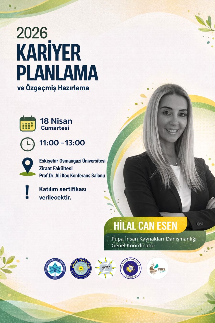 KARİYER PLANLAMA VE ÖZGEÇMİŞ HAZIRLAMA EĞİTİMİ- 18 NİSAN 2026
