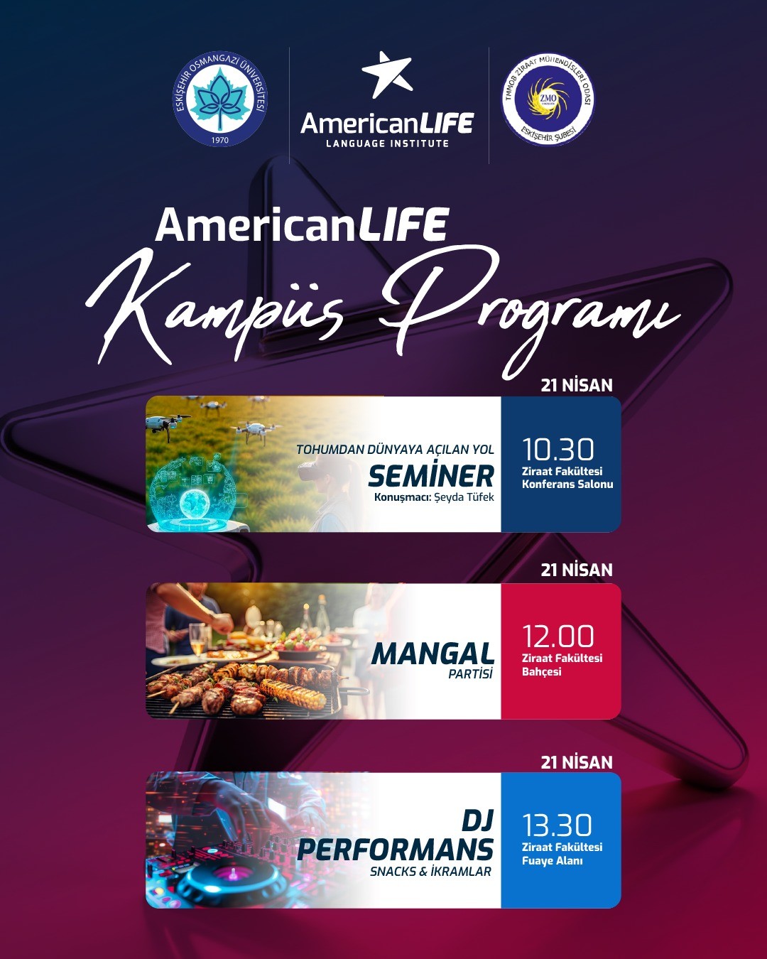 TMMOB ZMO ESKİŞEHİR ŞUBESİ VE ESOGÜ ZİRAAT FAKÜLTESİ ÖĞRENCİ ETKİNLİĞİ- 21 NİSAN 2026