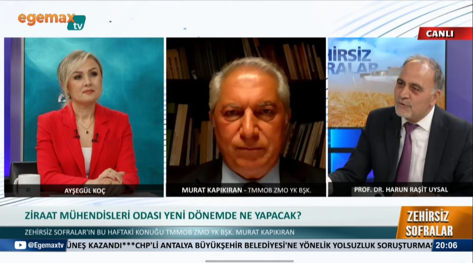 EGEMAX TV – “ZEHİRSİZ SOFRALAR” PROGRAMI