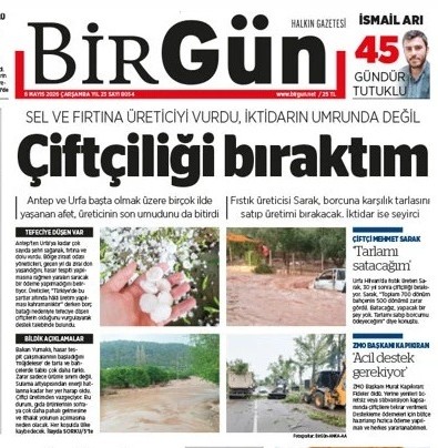 BİRGÜN GAZETESİ: BORÇ ÖDEMEK İÇİN ÇİFTÇİLİĞİ BIRAKACAK- 6 MAYIS 2026