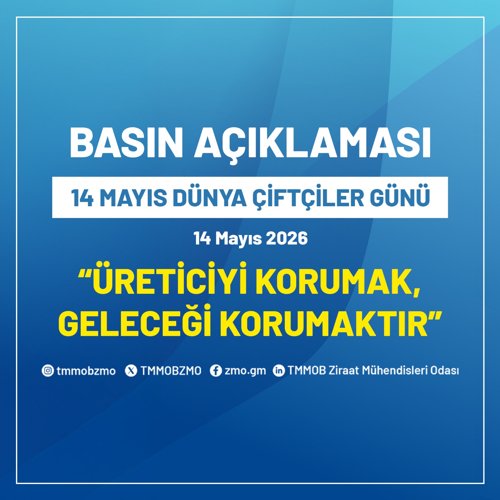 ÜRETİCİYİ KORUMAK, GELECEĞİ KORUMAKTIR