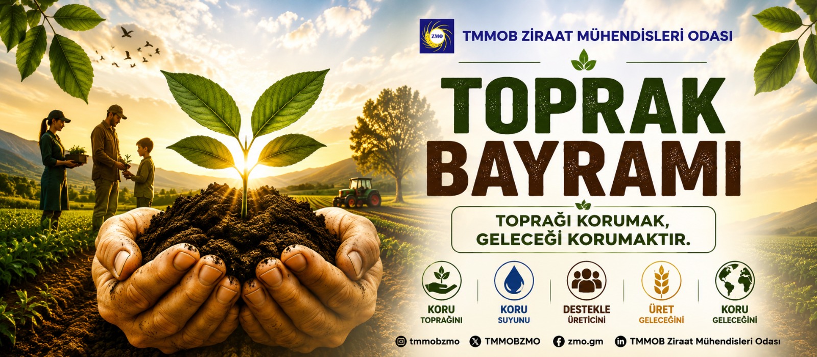 TOPRAĞI KORUMAK, GELECEĞİ KORUMAKTIR.
