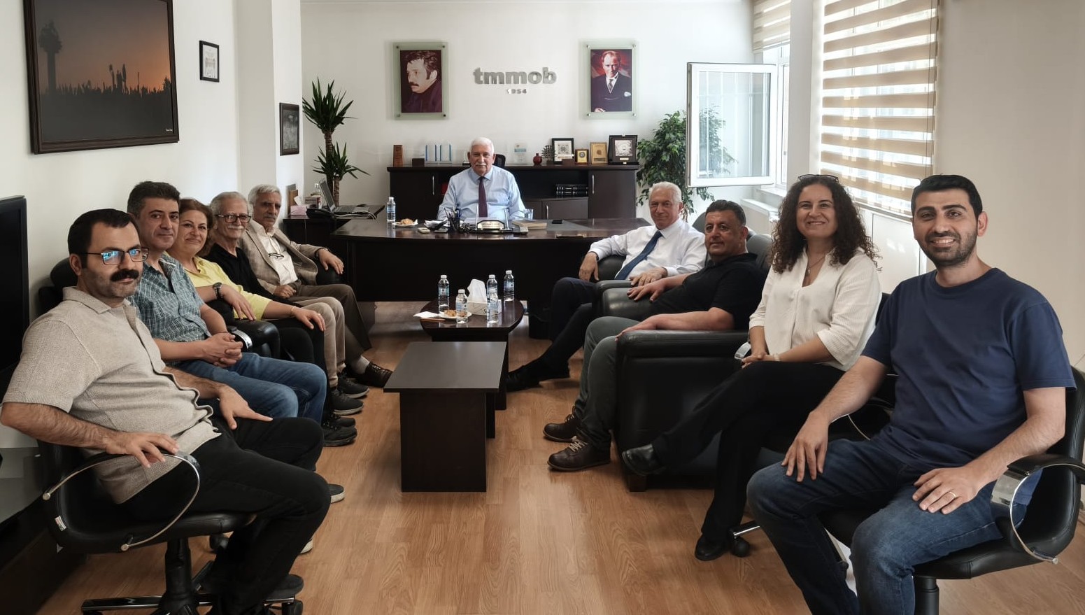 GÖREV DEĞİŞİKLİĞİNDEN SONRA TMMOB’Yİ  ZİYARET ETTİK