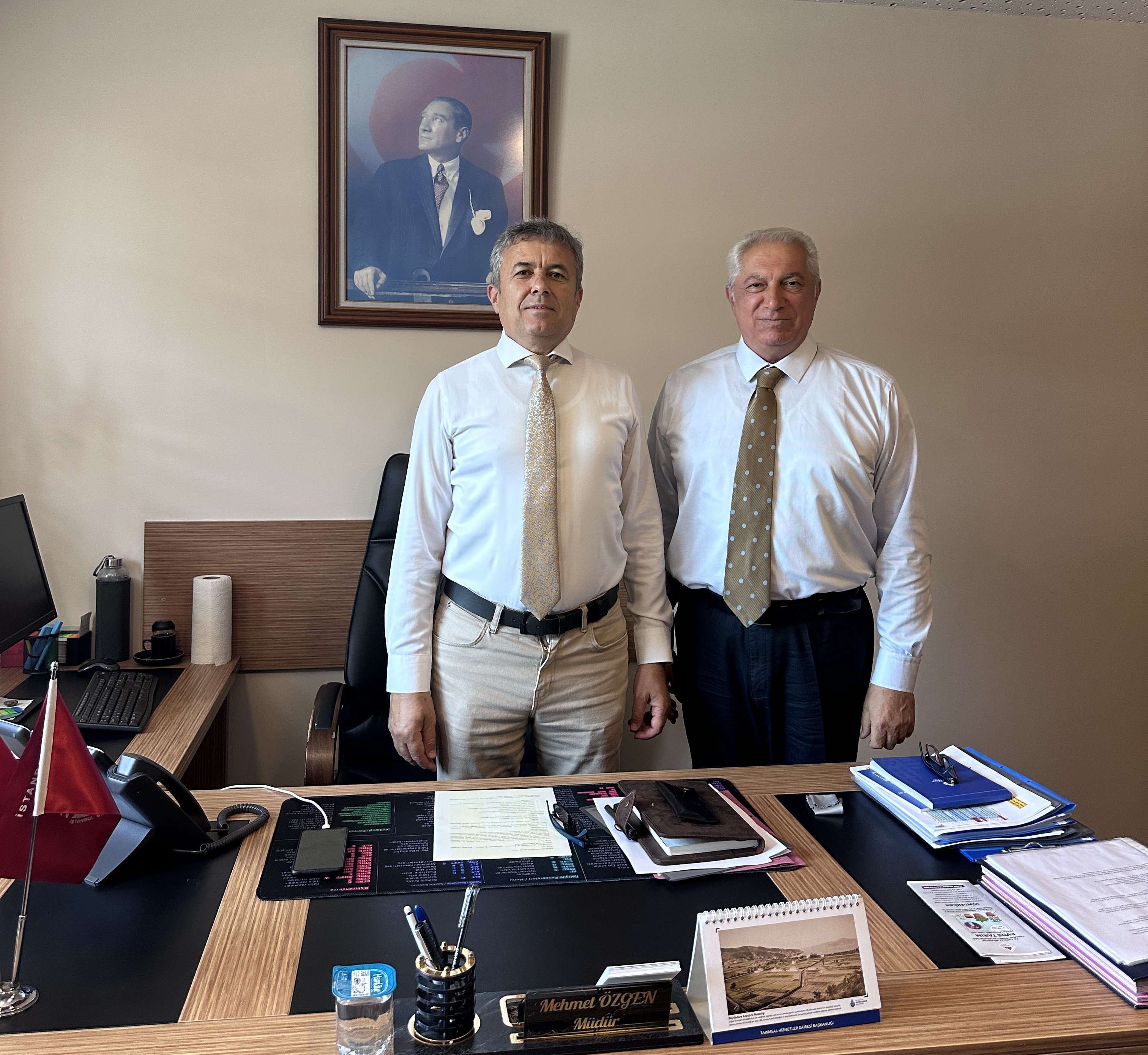 İBB TARIM VE SU ÜRÜNLERİ ŞUBE MÜDÜRÜ SAYIN MEHMET ÖZGEN’İ ZİYARET ETTİK