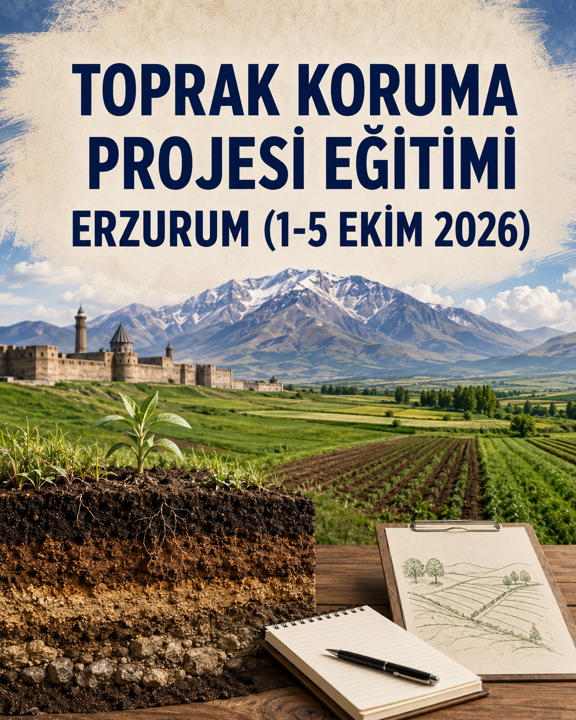 TOPRAK KORUMA PROJESİ EĞİTİMİ ERZURUM (1-5 EKİM 2026)