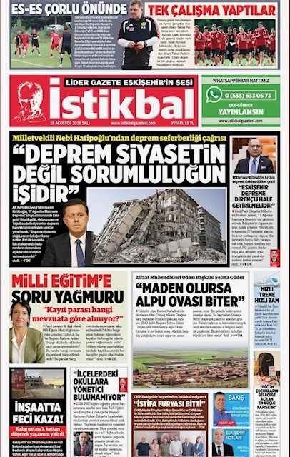 İSTİKBAL- MADEN OLURSA ALPU OVASI BİTER-18 AĞUSTOS 2026
