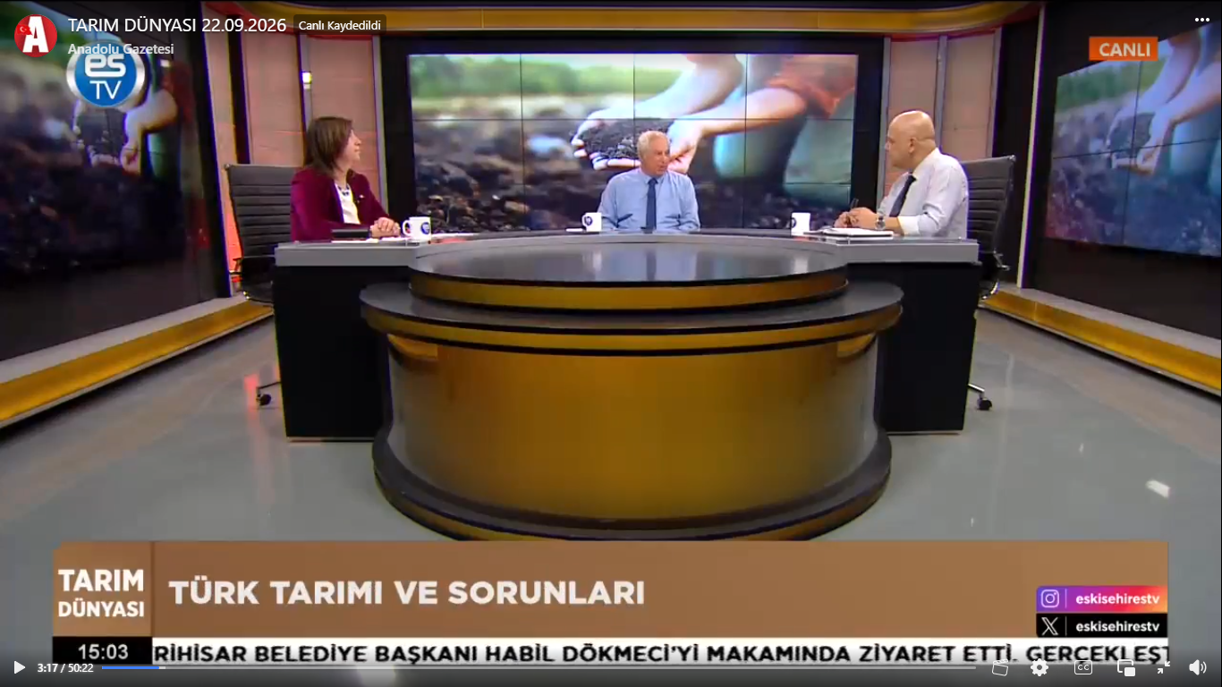 ES TV- ZİRAAT MÜHENDİSLERİYLE TARIM DÜNYASI- 22 EYLÜL 2026
