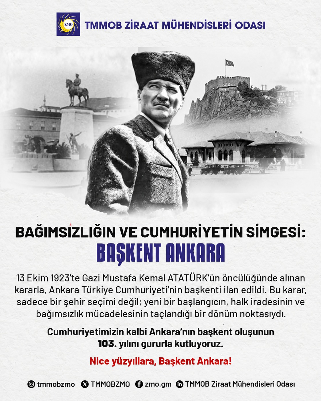 BAĞIMSIZLIĞIN VE CUMHURİYETİN SİMGESİ: BAŞKENT ANKARA