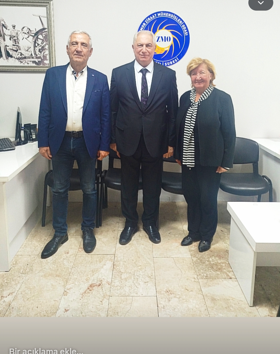 TMMOB ZMO YÖNETİM KURULU BAŞKANIMIZDAN DENİZLİ ŞUBEMİZE ZİYARET