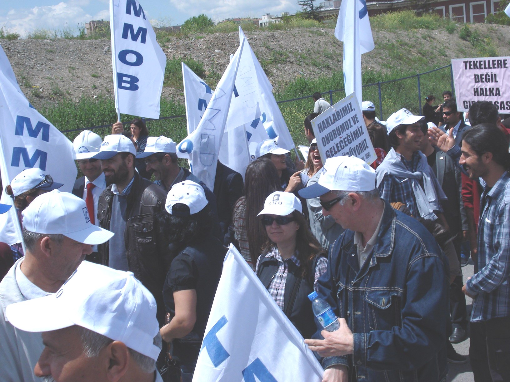 TMMOB MİTİNGİNE KATILDIK